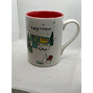 Happy Camper Coffee Mug - 12 Oz - Dishwasher & Microwave Safe  - Ceramic